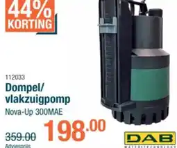 Cevo DAB Dompel/ vlakzuigpomp Nova-Up 300MAE aanbieding