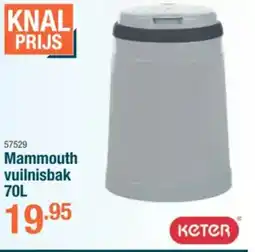 Cevo Keter Mammouth vuilnisbak 70L aanbieding