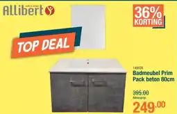 Cevo Allibert Badmeubel Prim Pack beton 80cm aanbieding