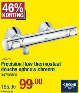Cevo Grohe Precision flow thermostaat douche opbouw chroom aanbieding