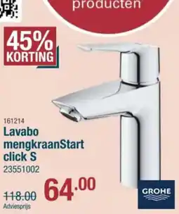 Cevo Grohe Lavabo mengkraanStart click S aanbieding