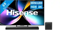Coolblue Hisense 65 ULED Mini-led U79Q PRO (2025) + Hisense AX3120Q aanbieding