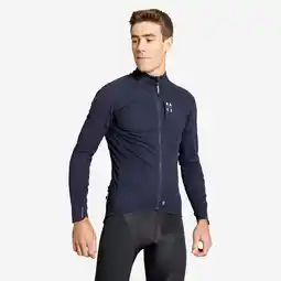 Decathlon Aansluitende MTB-winterjas met lange mouwen voor heren nachtblauw aanbieding