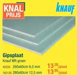 Cevo Knauf WR groen Gipsplaat aanbieding