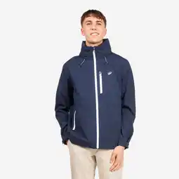 Decathlon Water- en winddichte zeiljas voor heren Sailing 500 marineblauw wit aanbieding