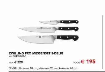 Zwilling Pro Messenblok 3 Delig