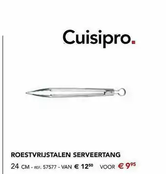 Roestvrijstalen Serveertang