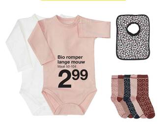 Zeeman Bio Romper Lange Mouw aanbieding