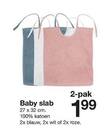 Zeeman Baby Slab aanbieding