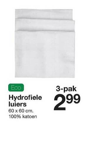 Hydrofiele Luiers