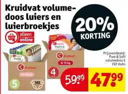 Kruidvat Kruidvat volumedoos luiers en luierbroekjes aanbieding