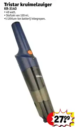 Kruidvat Tristar kruimelzuiger aanbieding