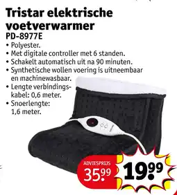 Kruidvat Tristar elektrische voetverwarmer aanbieding