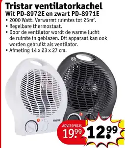 Kruidvat Tristar ventilatorkachel aanbieding