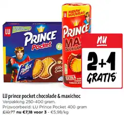 Jumbo LU prince pocket chocolade & maxichoc aanbieding