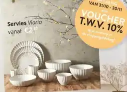 YGO Servies Vioria aanbieding