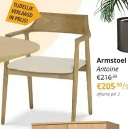 YGO Armstoel Antoine aanbieding