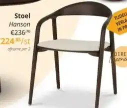YGO Stoel Hanson aanbieding