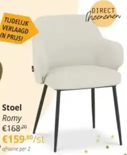 YGO Stoel Romy aanbieding