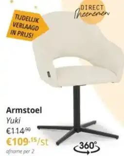 YGO Armstoel Yuki aanbieding
