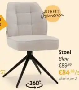 YGO Stoel Blair aanbieding