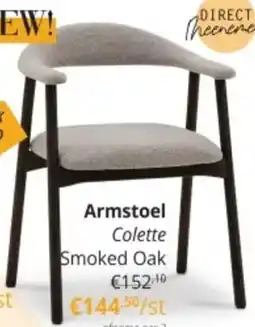 YGO Armstoel Colette Smoked Oak aanbieding