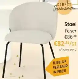 YGO Stoel Yener aanbieding