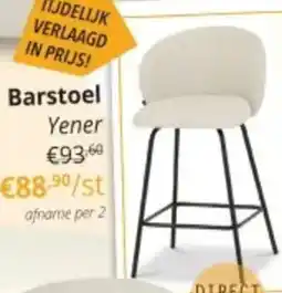 YGO Barstoel Yener aanbieding