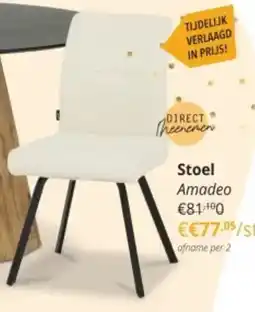 YGO Stoel Amadeo aanbieding