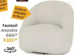 YGO Fauteuil Amandine aanbieding