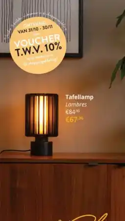 YGO Tafellamp Lambres aanbieding
