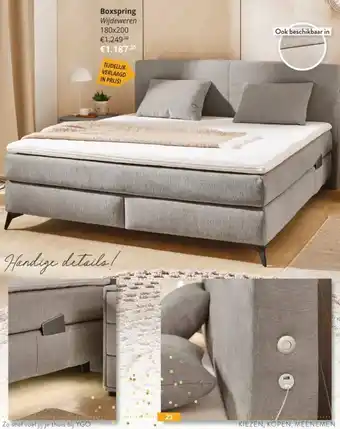 YGO Boxspring Wijdeweren aanbieding