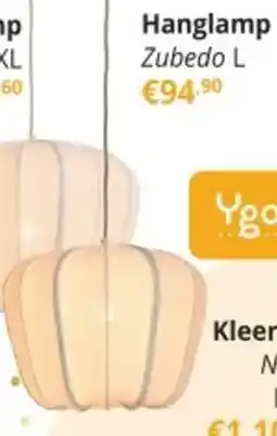 YGO Hanglamp Zubedo L aanbieding