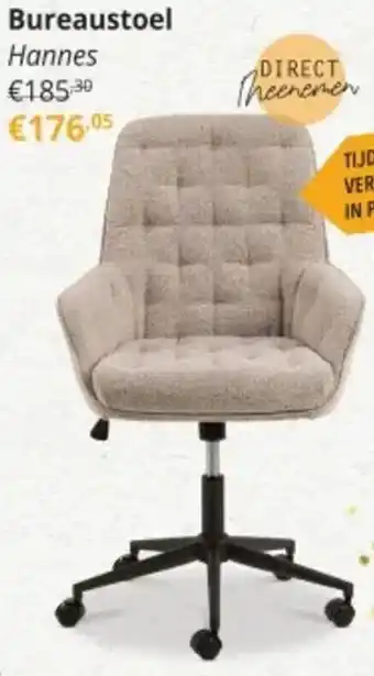 YGO Bureaustoel Hannes aanbieding