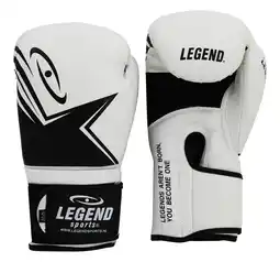 Decathlon EcoFIT Bokshandschoenen Heren/Dames Wit Skintex aanbieding