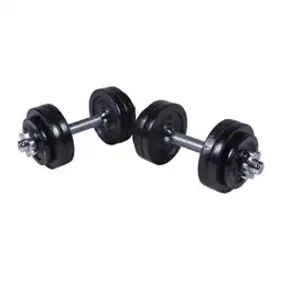 Decathlon Dumbellset - Halterset - Gietijzer zwart - 30 kg aanbieding