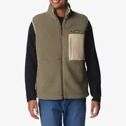 Decathlon Sherpa fleece bodywarmer Mountainside kaki aanbieding