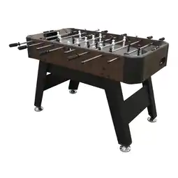 Decathlon Voetbaltafel Striker | Accessoires inbegrepen, donkerbruin/zwart aanbieding