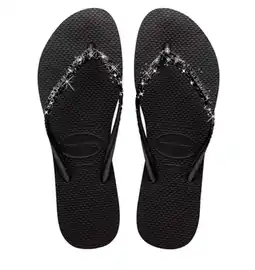 Decathlon Flip-flops Havaianas Model Slim Glitter Ii Kleur Zwart aanbieding