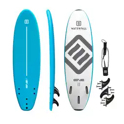 Decathlon Surfboard One 6' met 3 vinnen + 1 leash aanbieding