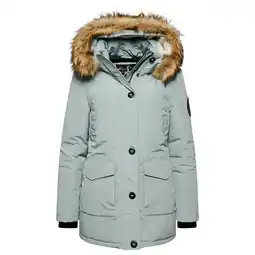 Decathlon Dames parka met nepbont capuchon Superdry Everest aanbieding