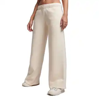 Decathlon Vrouwelijke rechte joggingsbroek met verwasde look Superdry aanbieding