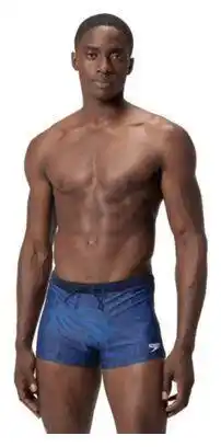 Decathlon 1863 Heren Zwembroek Boxer Eco Valmiton - Zwart/Blauw aanbieding