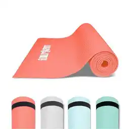 Decathlon Yogamat - Fitnessmat - PVC - 180 x 60 x 0,5 Koraal Rood aanbieding