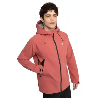 Decathlon Heren Wandelen hardshell wandeljas Simien Rood aanbieding