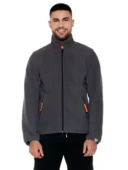 Decathlon Herensweater van microfleece met kraag en ritssluiting Basic aanbieding