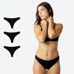 Decathlon Set van 3 Menstruatie String naadloos lichte flow aanbieding