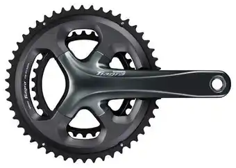 Decathlon SHIMANO Crankset Tiagra 4700 2x10 versnellingen Compact 52-36 Tanden Zilver aanbieding