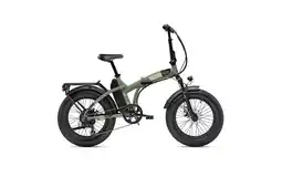 Decathlon Elektrische compacte fiets / vouwfiets N-VER FOLDING 9.2. 20 inch, olijfgroen aanbieding