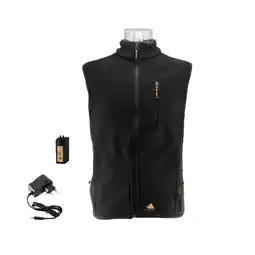 Decathlon verwarmd fleecevest zwart aanbieding